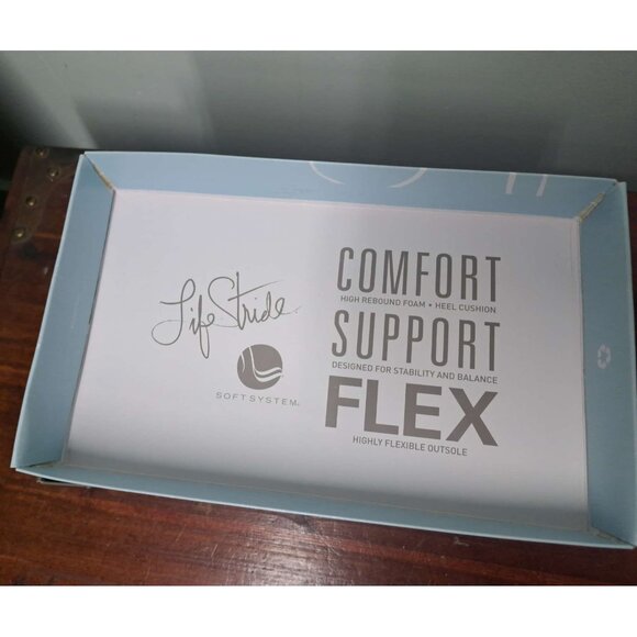 LifeStride Rose Gold Strappy Dress Shoes Heels 8M Soft System Heel New in Box - Picture 11 of 11